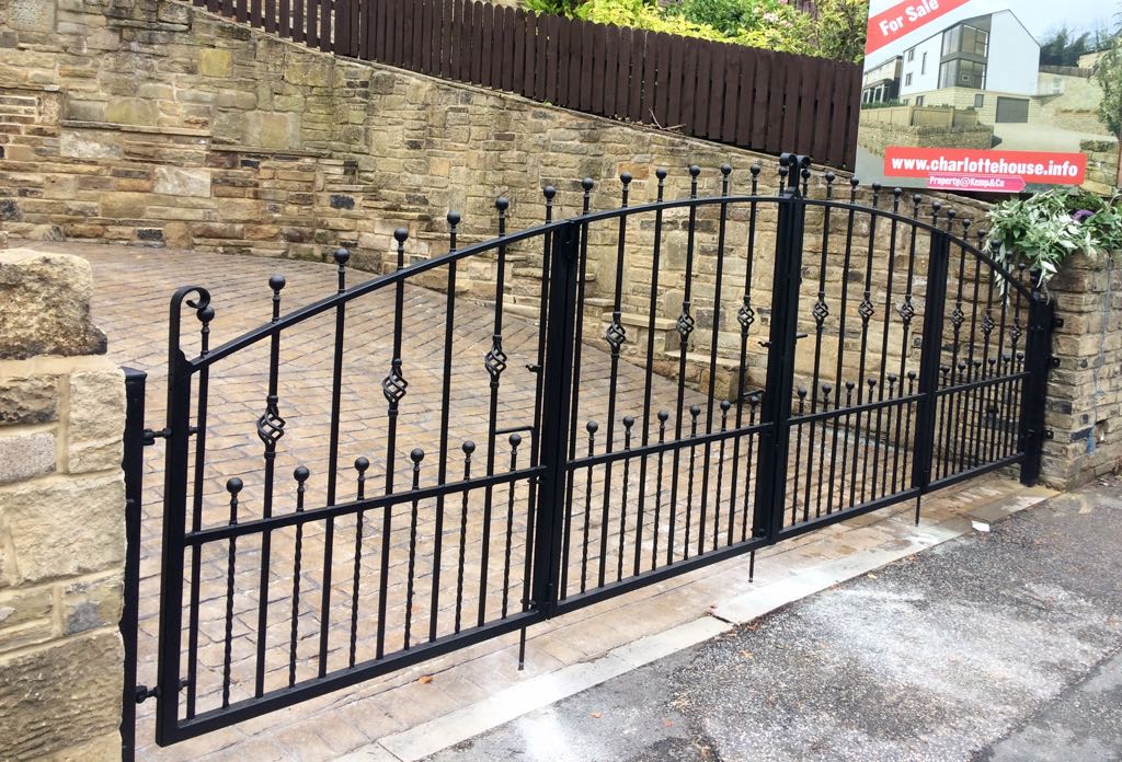 Bi folding wrought iron gates uk